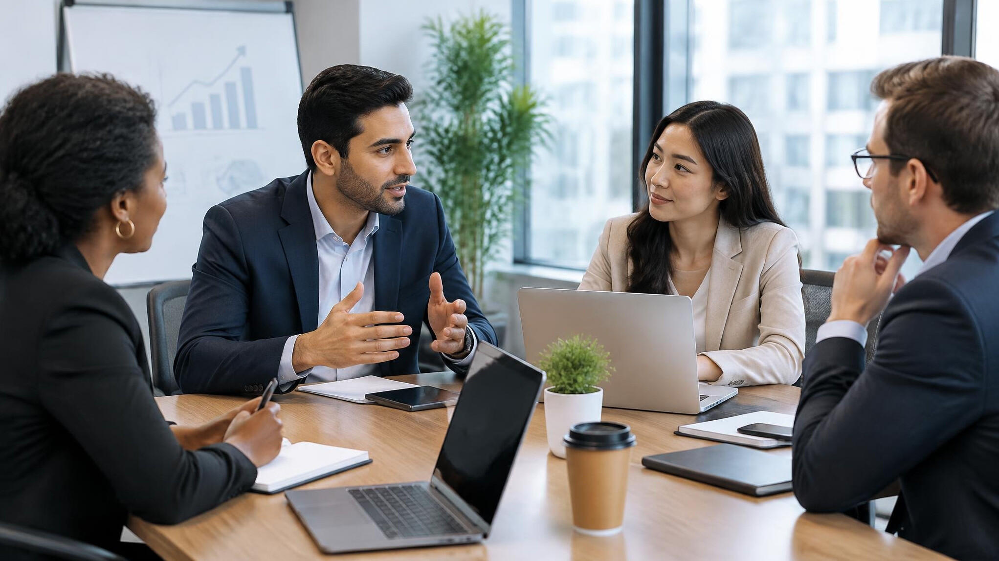 corporate meeting discussion